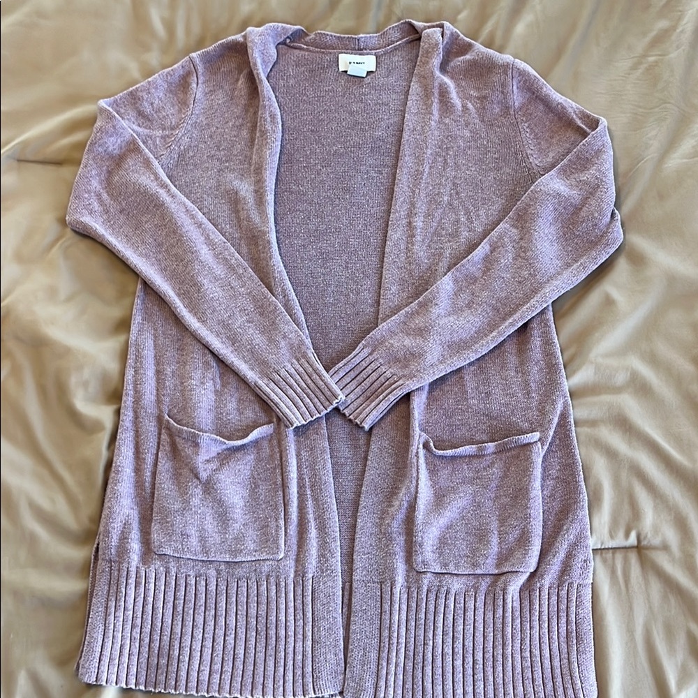 Old Navy Purple Cardigan Sweater Relaxed Fit